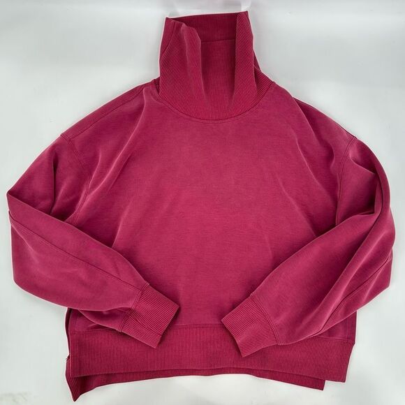 Lululemon Softstreme Turtleneck Pullover Pomegranate Size 4 - Picture 3 of 9
